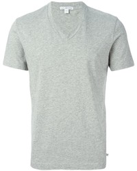 Мужская серая футболка с v-образным вырезом от James Perse