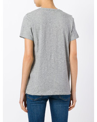 Женская серая футболка с v-образным вырезом от Rag & Bone