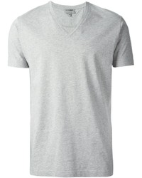 Мужская серая футболка с v-образным вырезом от Les Hommes