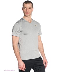 Мужская серая футболка с v-образным вырезом от Nike