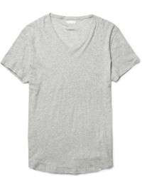Мужская серая футболка с v-образным вырезом от Orlebar Brown