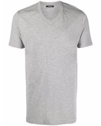 Мужская серая футболка с v-образным вырезом от Tom Ford