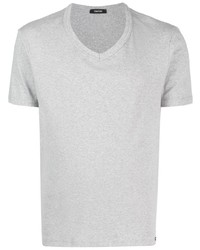 Мужская серая футболка с v-образным вырезом от Tom Ford