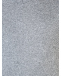 Мужская серая футболка с v-образным вырезом от ESTNATION