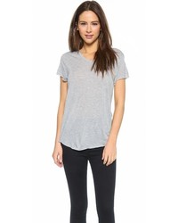 Женская серая футболка с v-образным вырезом от Zoe Karssen