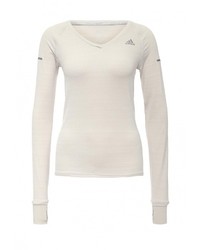 Женская серая футболка с длинным рукавом от adidas Performance