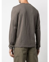 Мужская серая футболка с длинным рукавом от Alex Mill