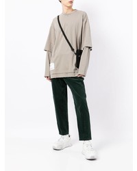 Мужская серая футболка с длинным рукавом от Izzue