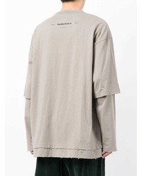 Мужская серая футболка с длинным рукавом от Izzue