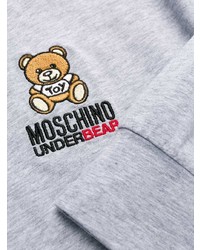 Мужская серая футболка с длинным рукавом от Moschino