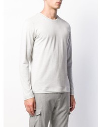 Мужская серая футболка с длинным рукавом от Eleventy