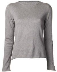 Женская серая футболка с длинным рукавом от Lucien Pellat-Finet