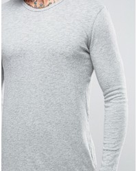 Мужская серая футболка с длинным рукавом от Minimum