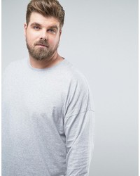 Мужская серая футболка с длинным рукавом от Asos