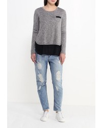 Женская серая футболка с длинным рукавом от Stella