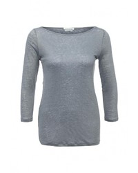 Женская серая футболка с длинным рукавом