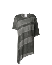 Женская серая футболка с круглым вырезом в горизонтальную полоску от Lost & Found Rooms