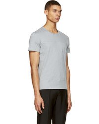 Мужская серая футболка с круглым вырезом в сеточку от Calvin Klein Collection