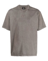 Мужская серая футболка с круглым вырезом с вышивкой от 44 label group