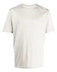 Мужская серая футболка с круглым вырезом с вышивкой от Eleventy