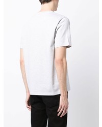 Мужская серая футболка с круглым вырезом с вышивкой от SPORT b. by agnès b.