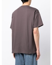 Мужская серая футболка с круглым вырезом с вышивкой от FIVE CM