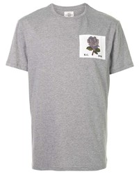 Мужская серая футболка с круглым вырезом с вышивкой от Kent & Curwen