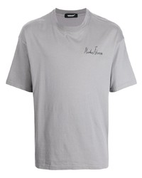 Мужская серая футболка с круглым вырезом с вышивкой от UNDERCOVE