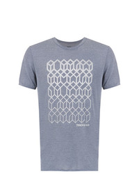 Мужская серая футболка с круглым вырезом с геометрическим рисунком от Track & Field