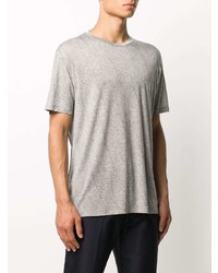 Мужская серая футболка с круглым вырезом с "огурцами" от Etro