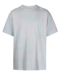 Мужская серая футболка с круглым вырезом с принтом тай-дай от John Elliott