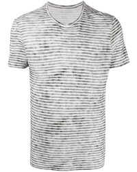 Мужская серая футболка с круглым вырезом с принтом тай-дай от Majestic Filatures
