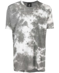 Мужская серая футболка с круглым вырезом с принтом тай-дай от Thom Krom