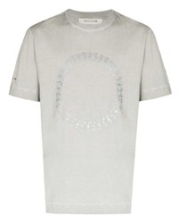 Мужская серая футболка с круглым вырезом с принтом от 1017 Alyx 9Sm
