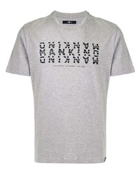 Мужская серая футболка с круглым вырезом с принтом от 7 For All Mankind