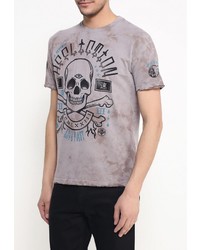 Мужская серая футболка с круглым вырезом с принтом от Affliction