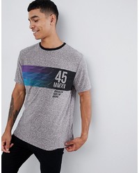 Мужская серая футболка с круглым вырезом с принтом от ASOS DESIGN