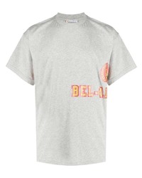 Мужская серая футболка с круглым вырезом с принтом от BEL-AIR ATHLETICS
