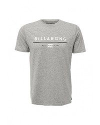 Мужская серая футболка с круглым вырезом с принтом от Billabong