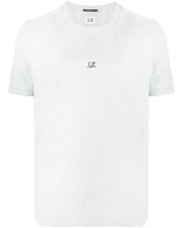 Мужская серая футболка с круглым вырезом с принтом от C.P. Company