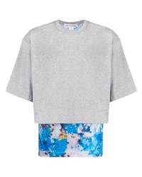 Мужская серая футболка с круглым вырезом с принтом от Comme Des Garcons SHIRT