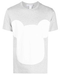 Мужская серая футболка с круглым вырезом с принтом от Comme Des Garcons SHIRT