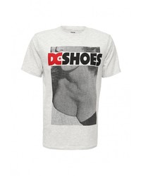 Мужская серая футболка с круглым вырезом с принтом от DC Shoes