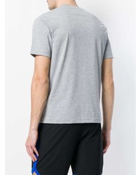 Мужская серая футболка с круглым вырезом с принтом от Hydrogen