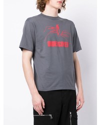 Мужская серая футболка с круглым вырезом с принтом от Undercover