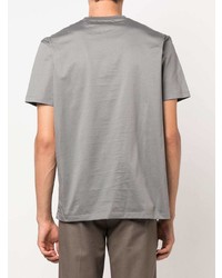 Мужская серая футболка с круглым вырезом с принтом от Limitato
