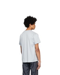 Мужская серая футболка с круглым вырезом с принтом от AFFIX