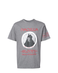 Мужская серая футболка с круглым вырезом с принтом от Haculla