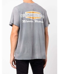 Мужская серая футболка с круглым вырезом с принтом от MadeWorn
