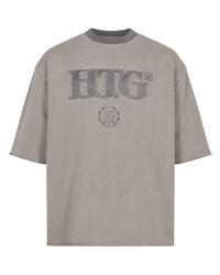 Мужская серая футболка с круглым вырезом с принтом от HONOR THE GIFT